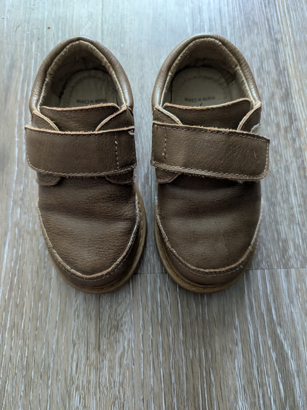 Brown Leather Look Shoes